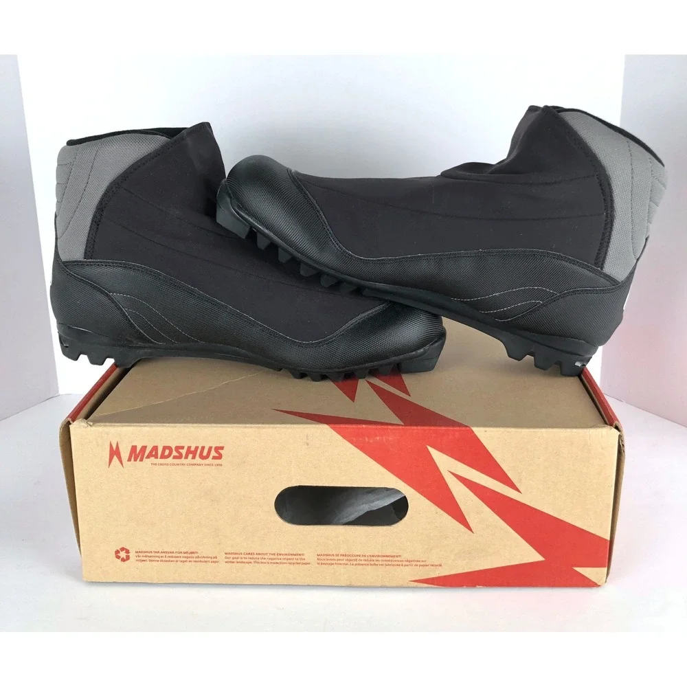 NEW Madshus CT 100 NNN Cross Country Ski Boots Black Men's 13 EUR 48 Black